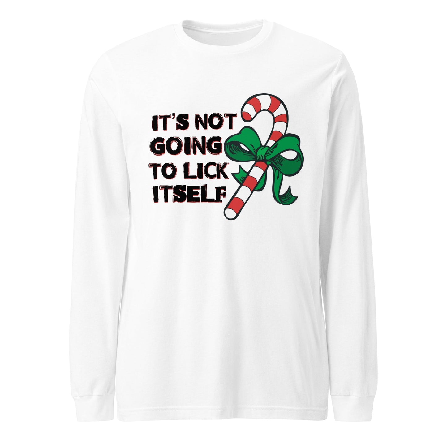 Candy Cane Unisex Long Sleeve Tee - Not Your Mama's Fave
