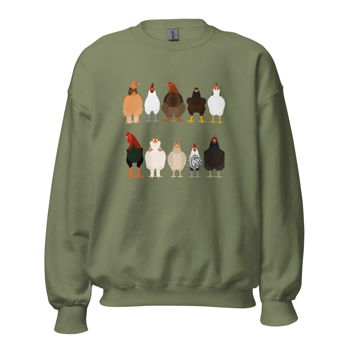 Chicken Breeds Unisex Sweatshirt - Not Your Mama's Fave