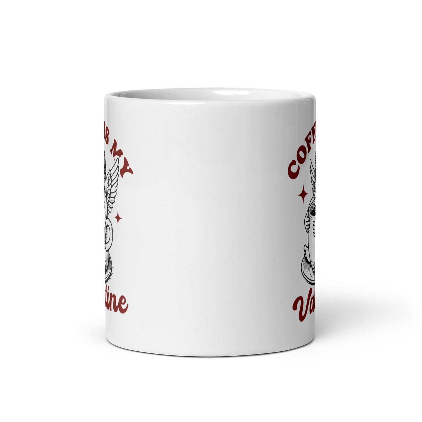 Coffee Is My Valentine (Black & Red) Coffee Mug - Not Your Mama's Fave