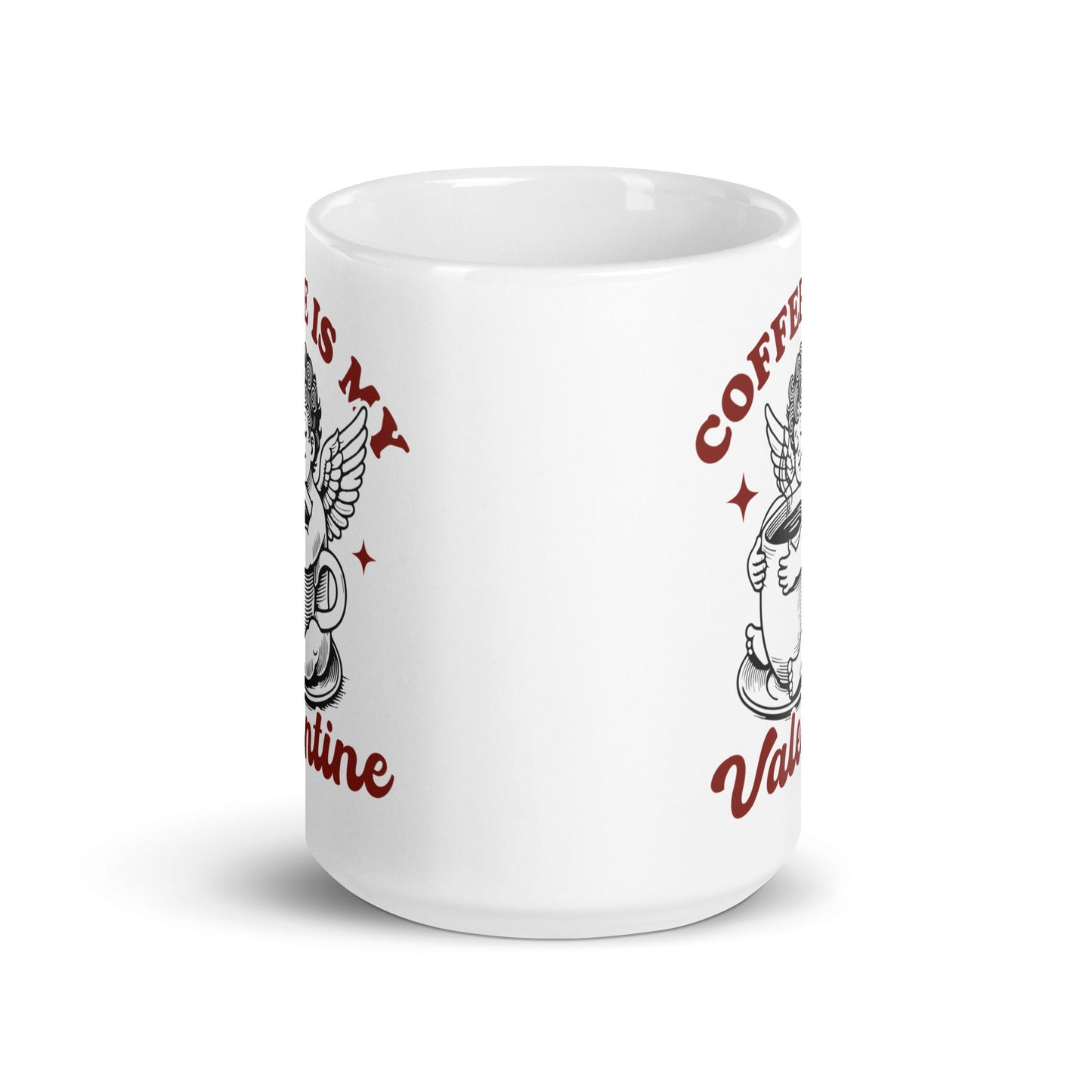 Coffee Is My Valentine (Black & Red) Coffee Mug - Not Your Mama's Fave