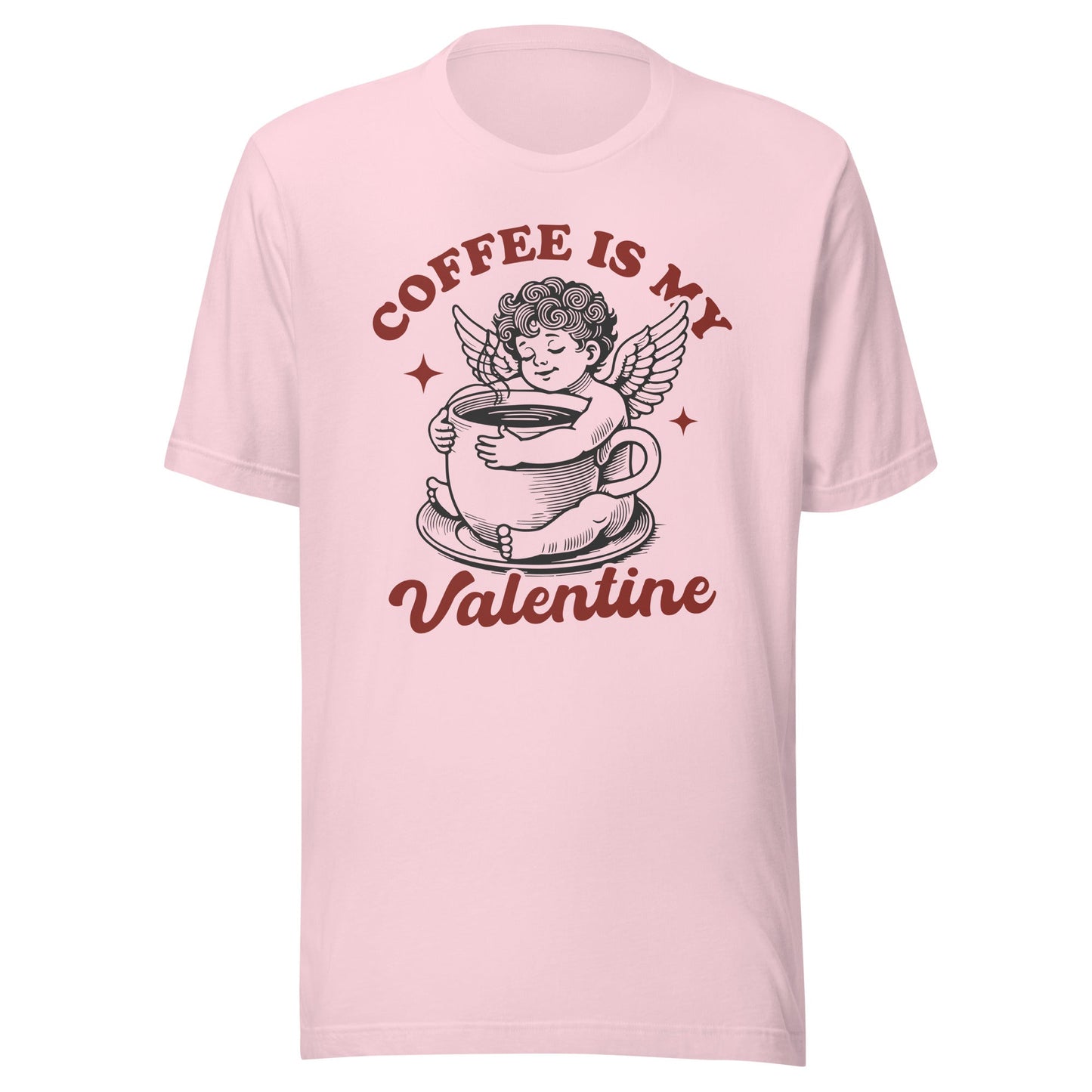 Coffee Is My Valentine (Black & Red) Unisex T-Shirt - Not Your Mama's Fave