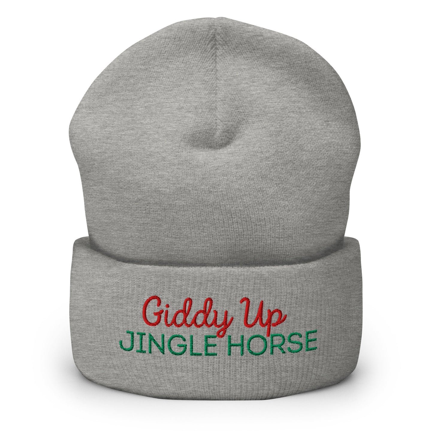 Giddy Up Jingle Horse Cuffed Beanie - Not Your Mama's Fave