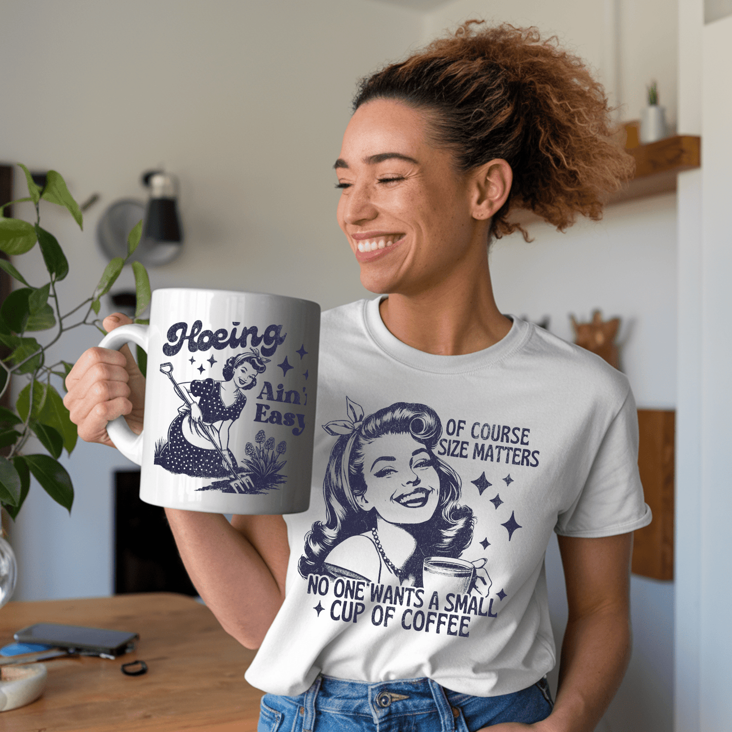 Of Course Size Matters No One Wants A Small Coffee Unisex T-Shirt - Not Your Mama's Fave