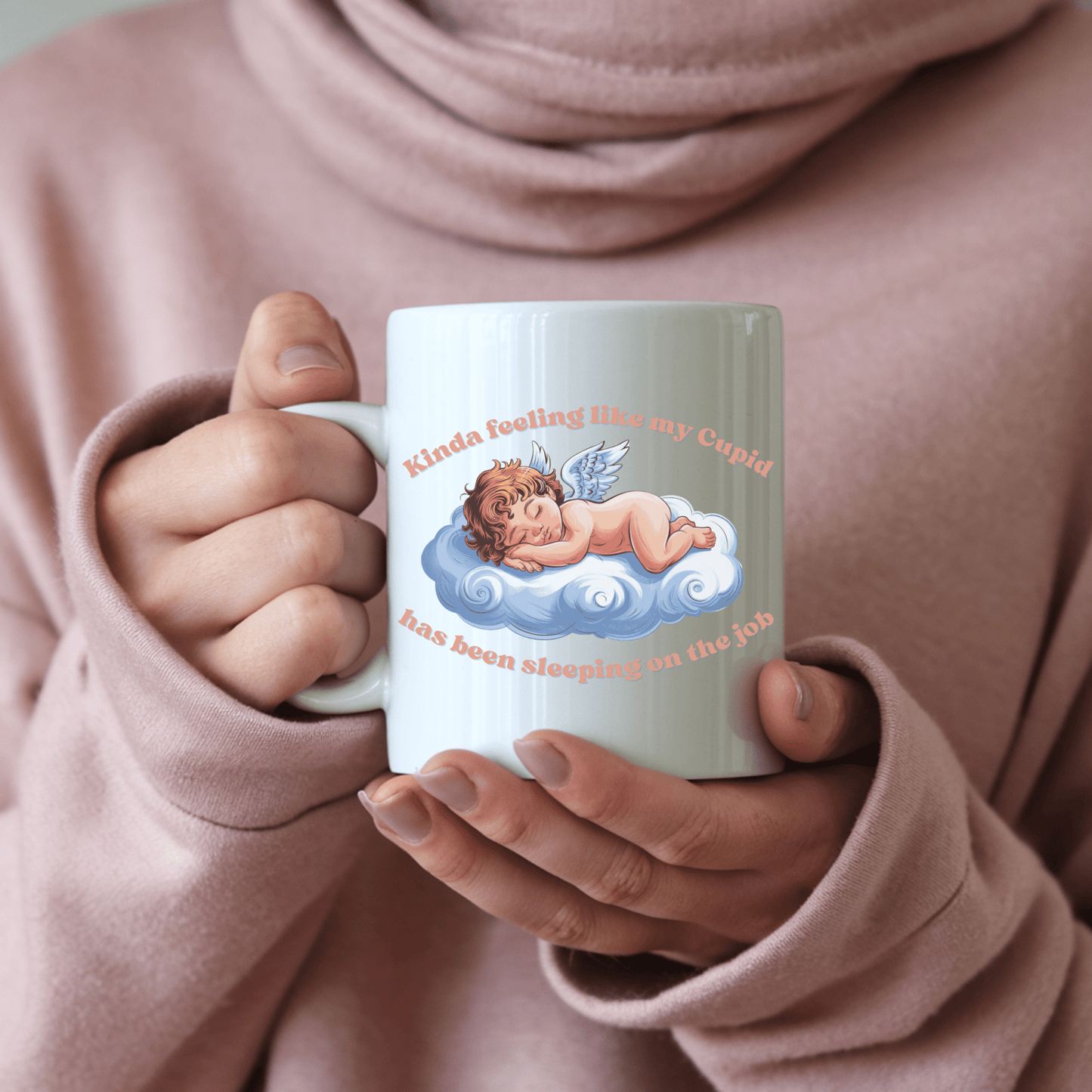 Sleeping Cupid Coffee Mug - Not Your Mama's Fave