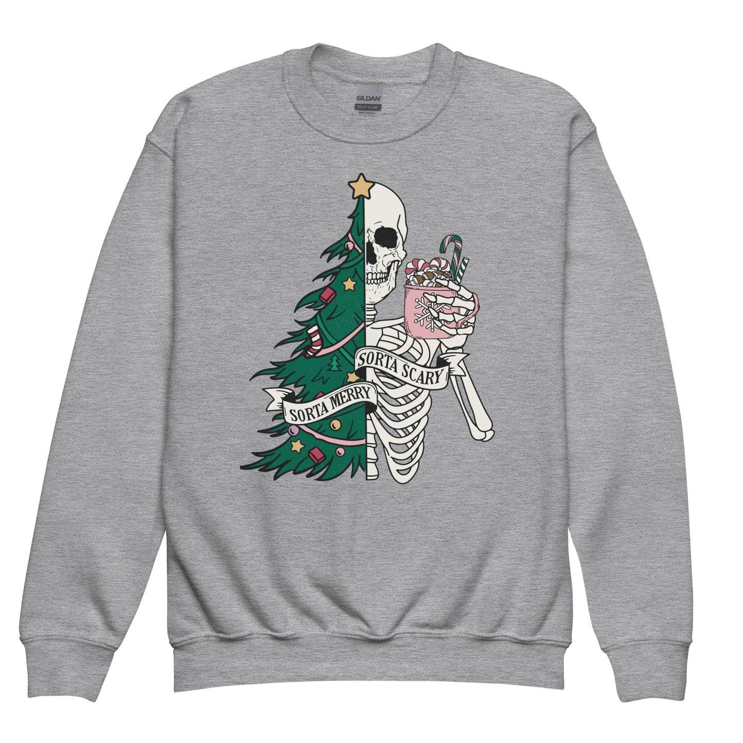 Sorta Merry Sorta Scary Youth Sweatshirt - Not Your Mama's Fave