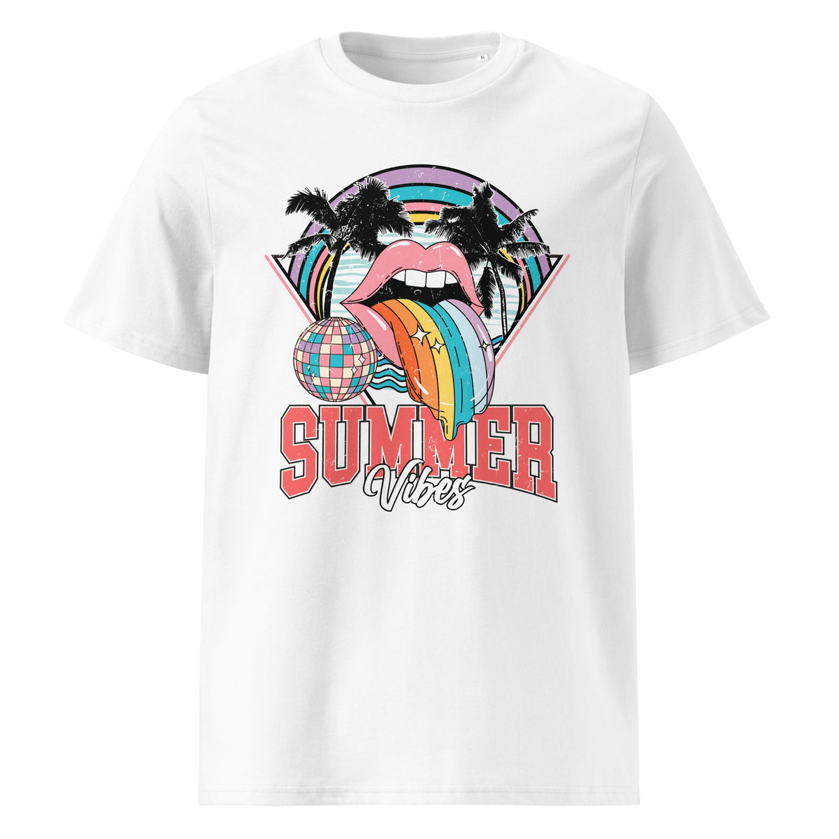 Summer Vibes Unisex Organic Ribbed T-Shirt - Not Your Mama's Fave