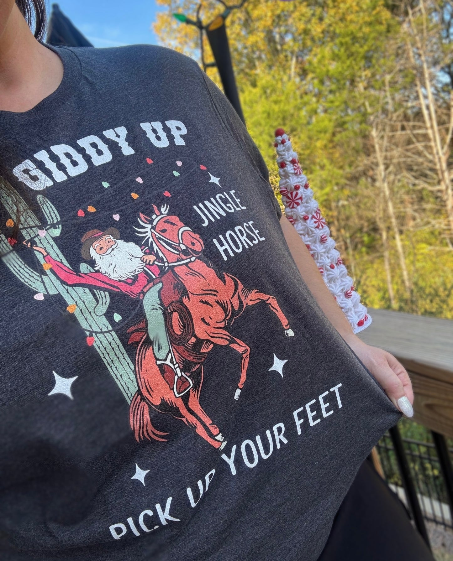 Giddy Up Jingle Horse Unisex T-Shirt