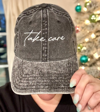 Take Care Vintage Cotton Cap