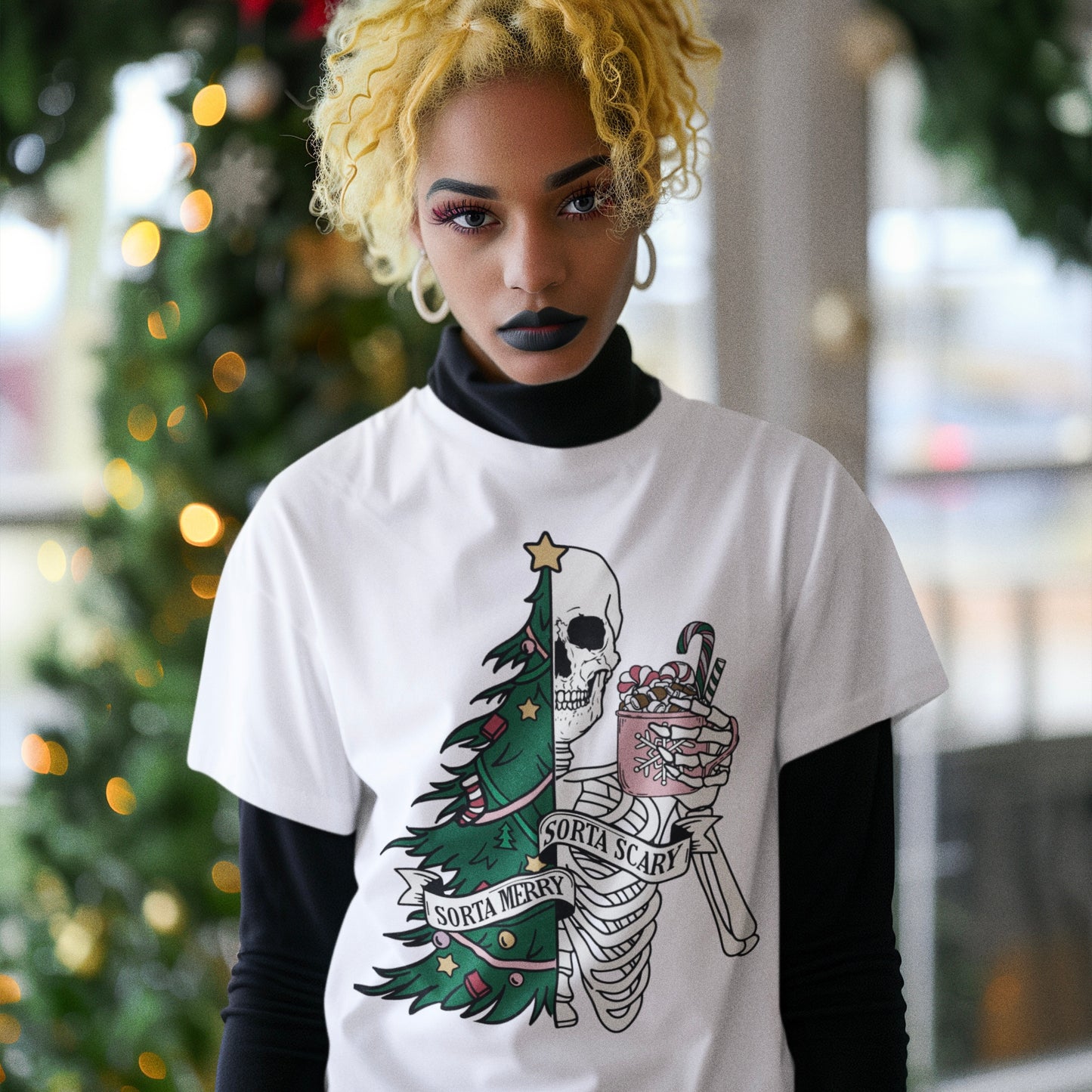 Sorta Merry, Sorta Scary Unisex T-Shirt