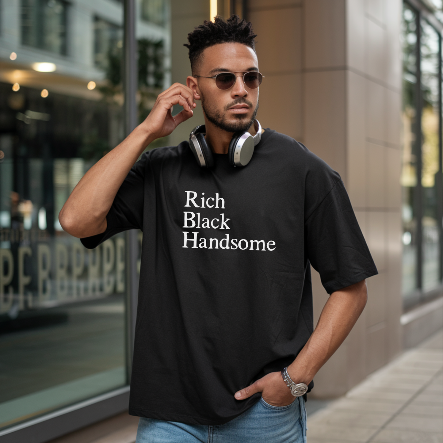 Rich Black Handsome Unisex T-Shirt