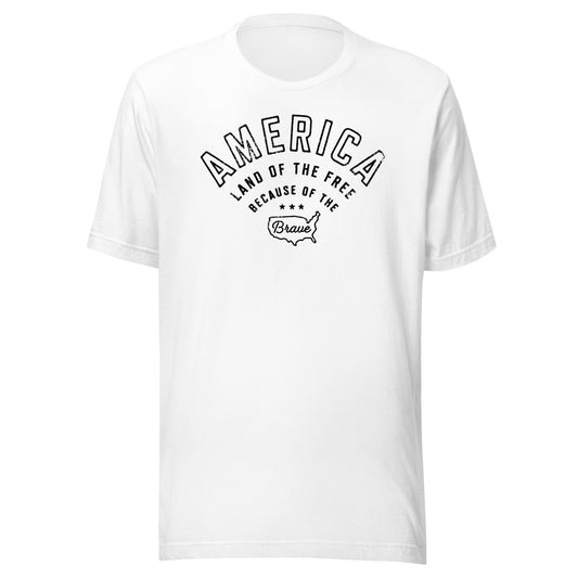 America Land of the Free Unisex T-Shirt - Not Your Mama's Fave
