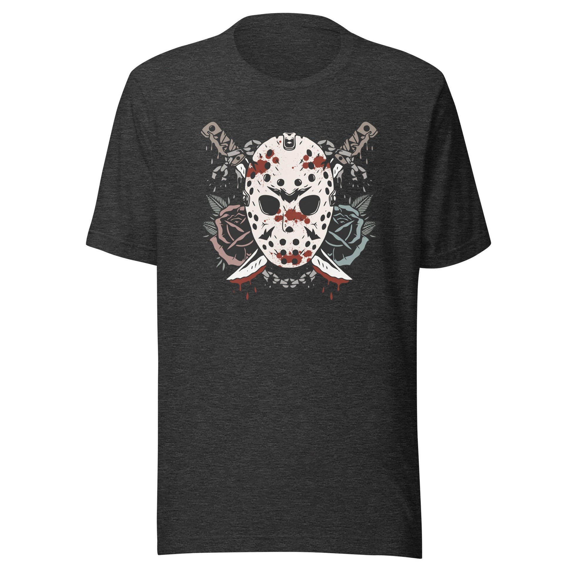 Bloody Ski Mask & Flowers Unisex T-Shirt - Not Your Mama's Fave