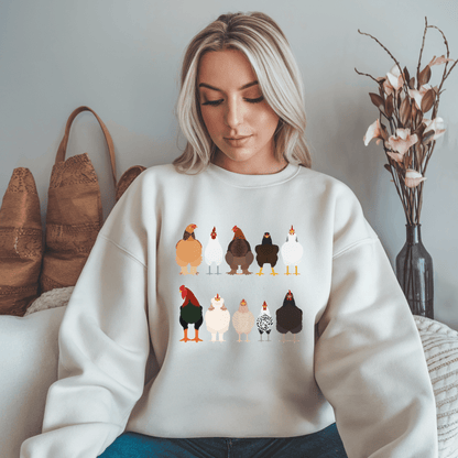 Chicken Breeds Unisex Sweatshirt - Not Your Mama's Fave