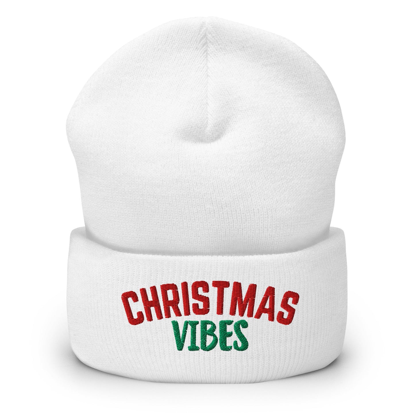 Christmas Vibes Cuffed Beanie - Not Your Mama's Fave