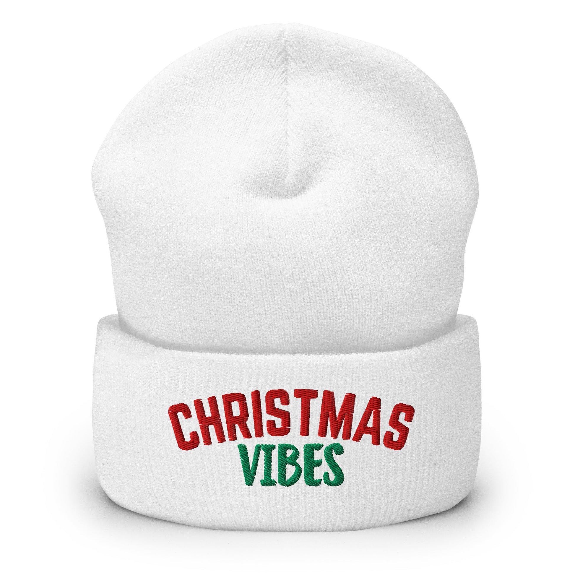 Christmas Vibes Cuffed Beanie - Not Your Mama's Fave