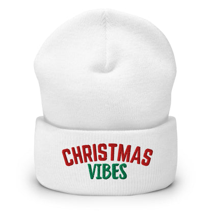 Christmas Vibes Cuffed Beanie - Not Your Mama's Fave