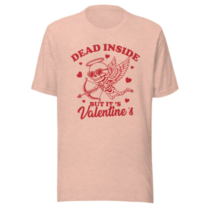 Dead Inside But It's Valentine's (Red) Unisex T-Shirt - Not Your Mama's Fave