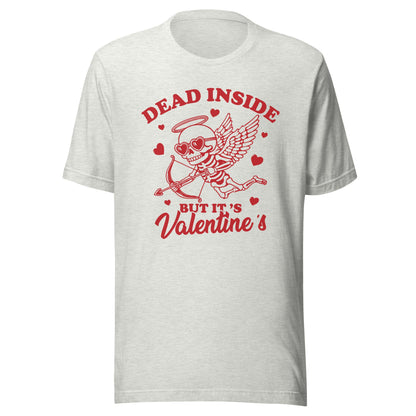Dead Inside But It's Valentine's (Red) Unisex T-Shirt - Not Your Mama's Fave