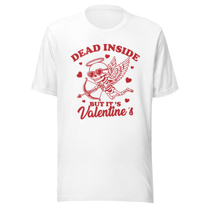 Dead Inside But It's Valentine's (Red) Unisex T-Shirt - Not Your Mama's Fave