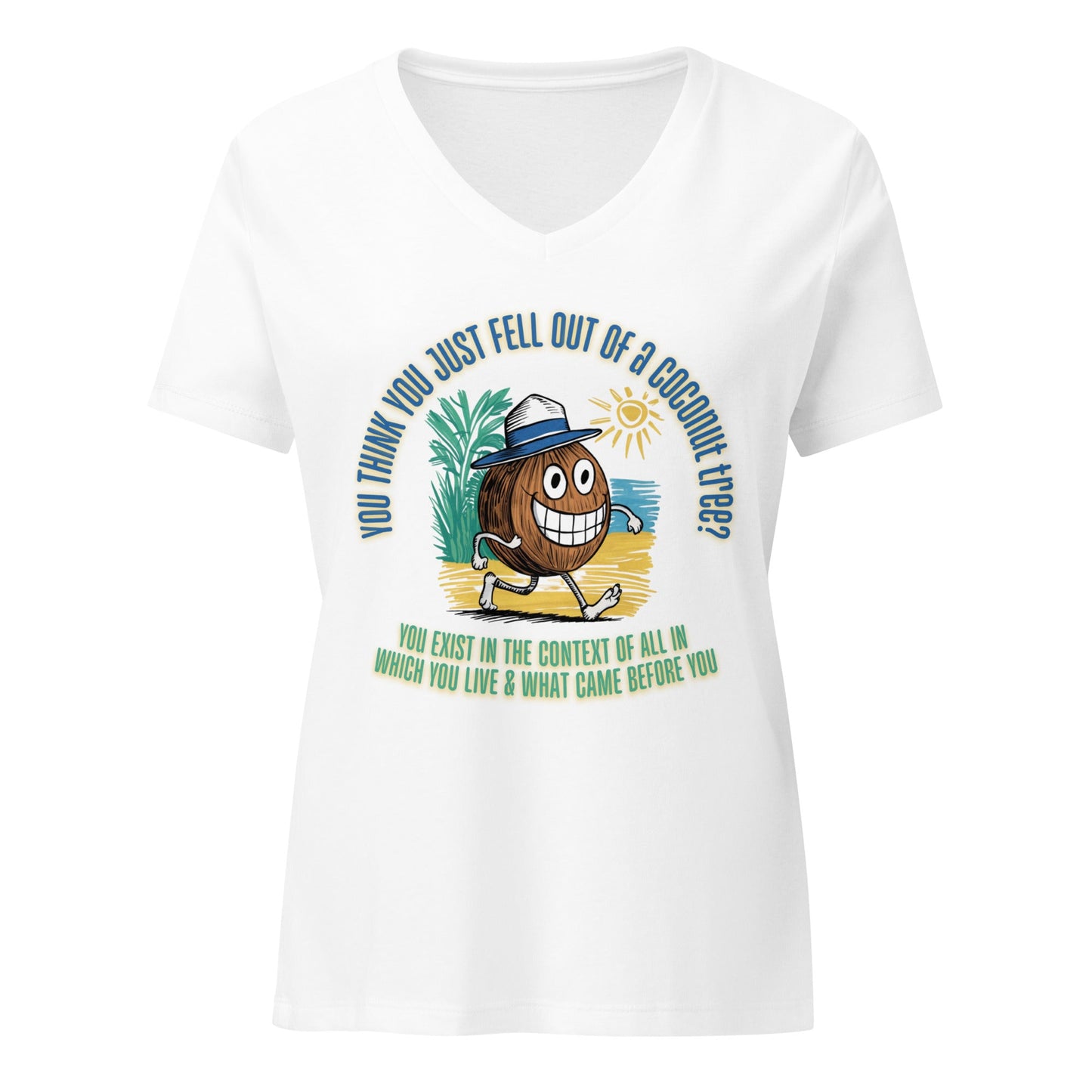 Happy Coconut Women’s Relaxed V - Neck T-Shirt - Not Your Mama's Fave
