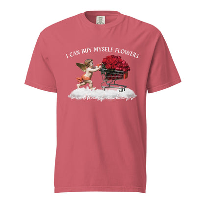 I Can Buy Myself Flowers (White) Unisex Comfort Colors T-Shirt - Not Your Mama's Fave