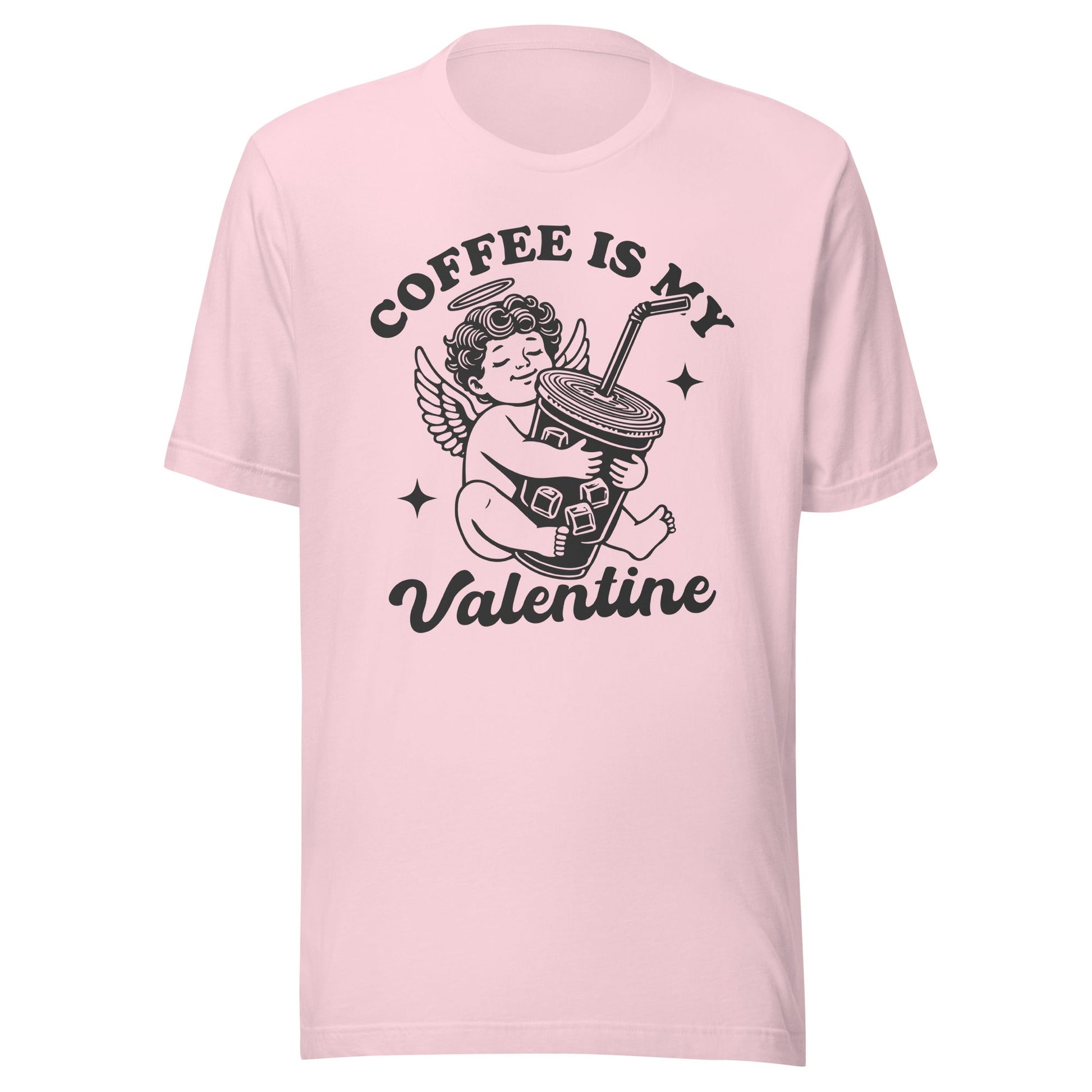 Iced Coffee Is My Valentine (Black) Unisex T-Shirt - Not Your Mama's Fave