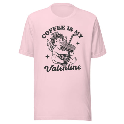 Iced Coffee Is My Valentine (Black) Unisex T-Shirt - Not Your Mama's Fave