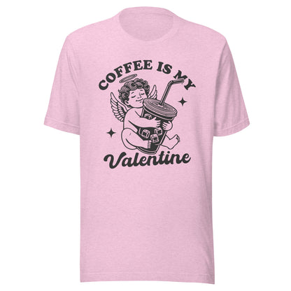 Iced Coffee Is My Valentine (Black) Unisex T-Shirt - Not Your Mama's Fave