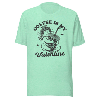 Iced Coffee Is My Valentine (Black) Unisex T-Shirt - Not Your Mama's Fave