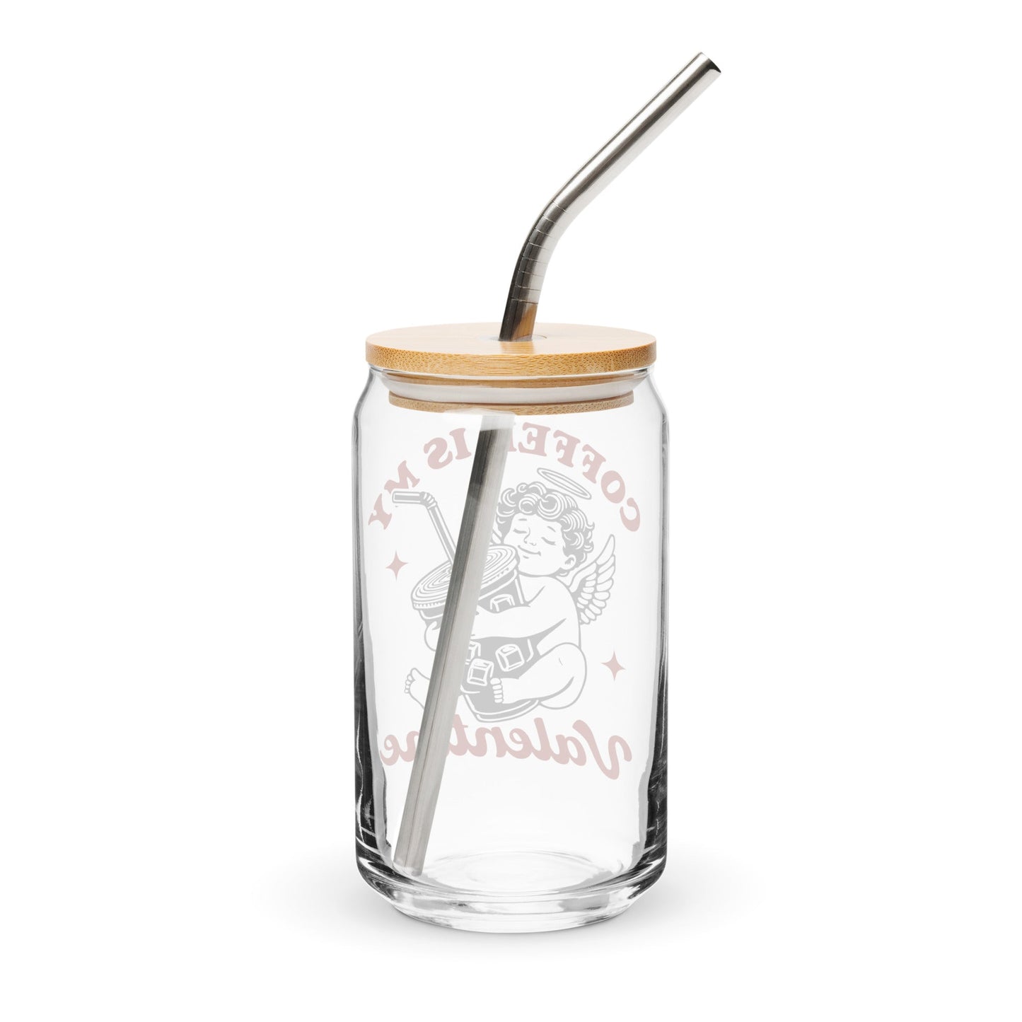 Iced Coffee Is My Valentine Can - Shaped Glass - Not Your Mama's Fave