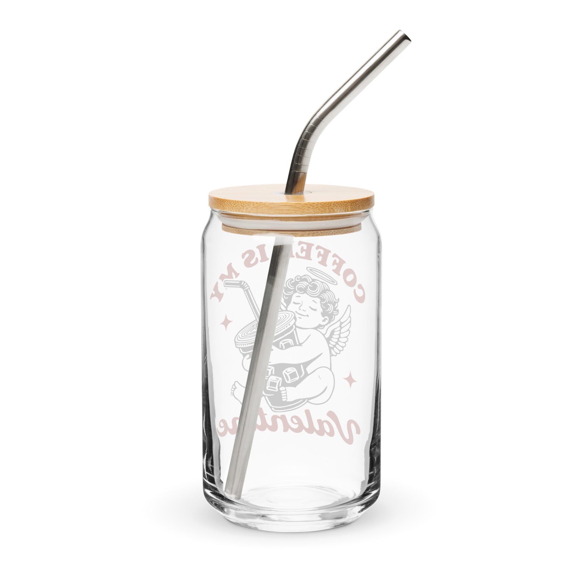 Iced Coffee Is My Valentine Can - Shaped Glass - Not Your Mama's Fave