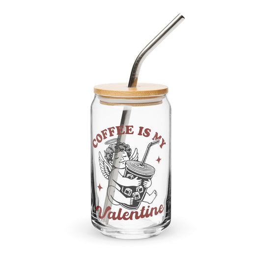 Iced Coffee Is My Valentine Can - Shaped Glass - Not Your Mama's Fave