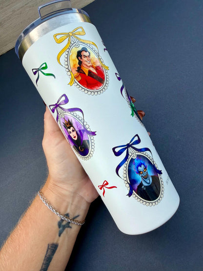 Villains Tumbler 24 oz | Insulated Travel Coffee Cup | Fairytale Inspired Multiple Characters
