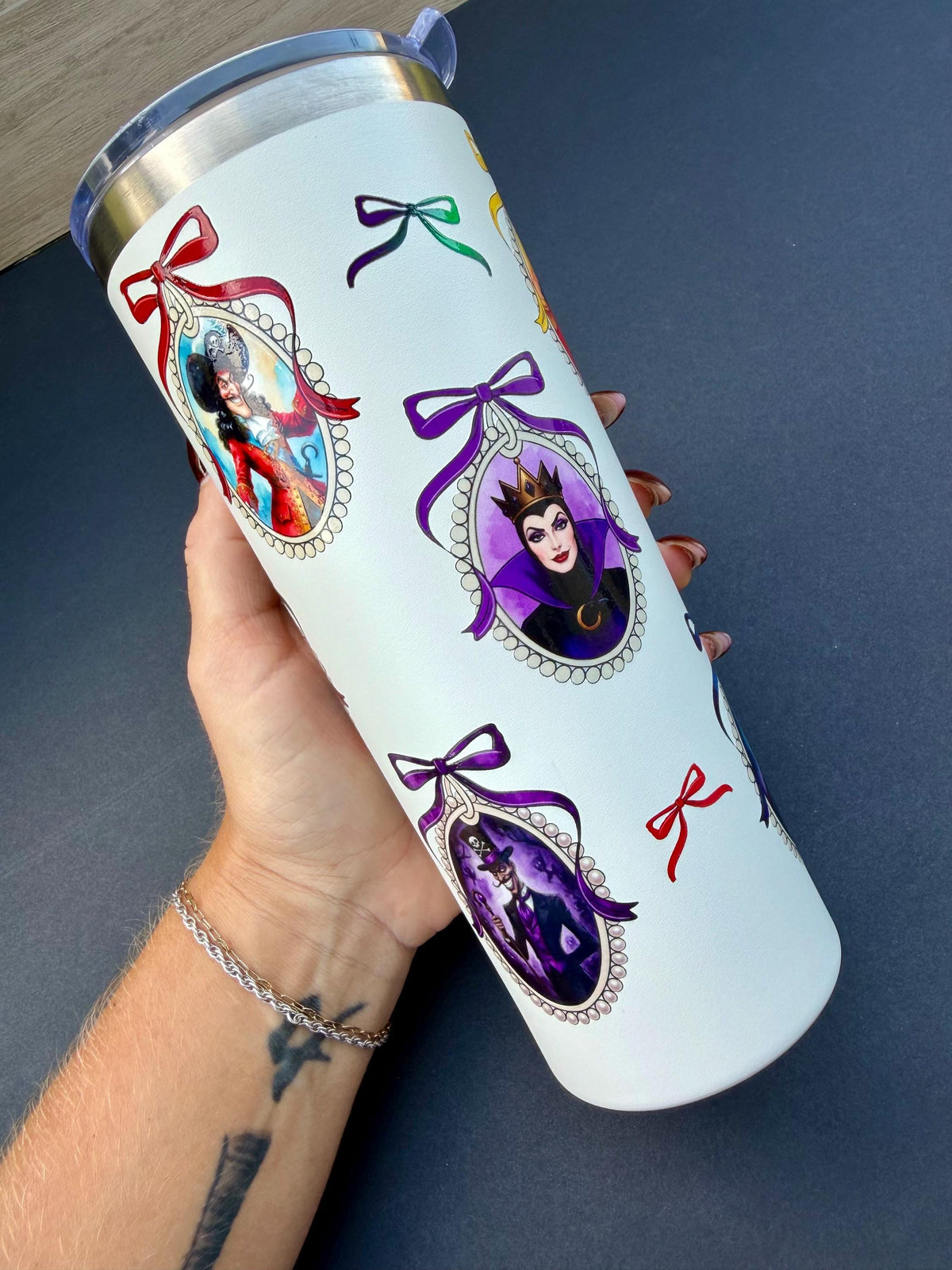 Villains Tumbler 24 oz | Insulated Travel Coffee Cup | Fairytale Inspired Multiple Characters