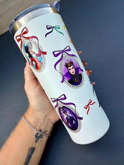 Villains Tumbler 24 oz | Insulated Travel Coffee Cup | Fairytale Inspired Multiple Characters