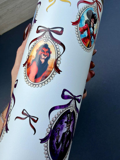 Villains Tumbler 24 oz | Insulated Travel Coffee Cup | Fairytale Inspired Multiple Characters