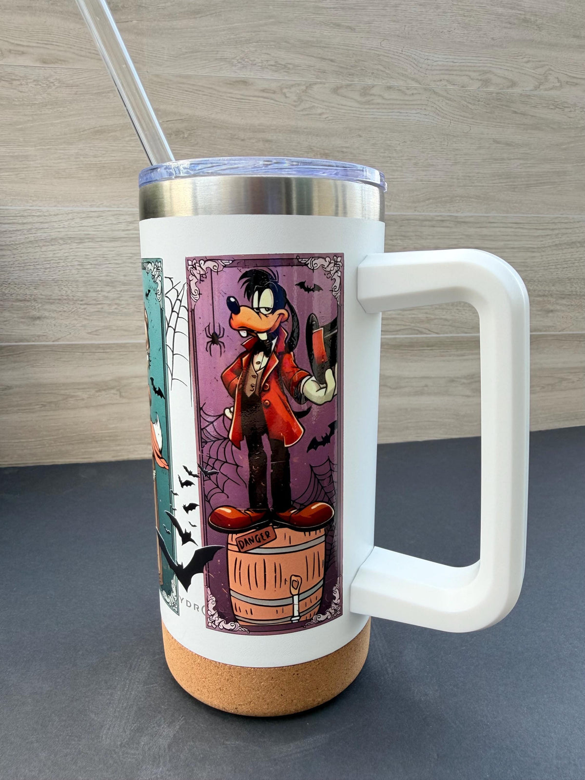 Haunted Mansion Tumbler | Stretching Portraits Coffee Mug | 16 oz HydroSteel Cup | Haunted Mansion Gift | Spooky Halloween Tumbler