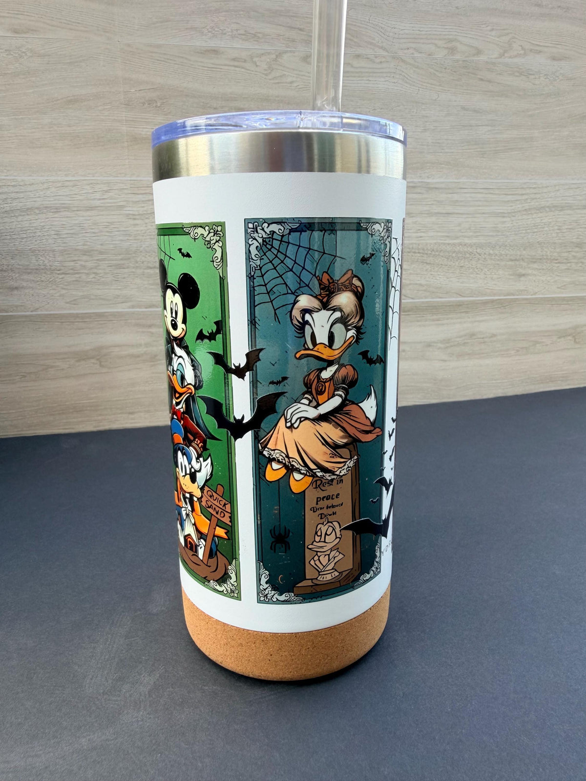 Haunted Mansion Tumbler | Stretching Portraits Coffee Mug | 16 oz HydroSteel Cup | Haunted Mansion Gift | Spooky Halloween Tumbler