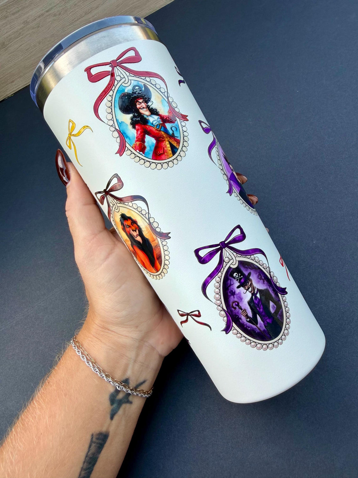 Villains Tumbler 24 oz | Insulated Travel Coffee Cup | Fairytale Inspired Multiple Characters