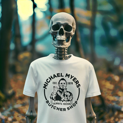 Michael Myers Butcher Shop Unisex T-Shirt - Not Your Mama's Fave
