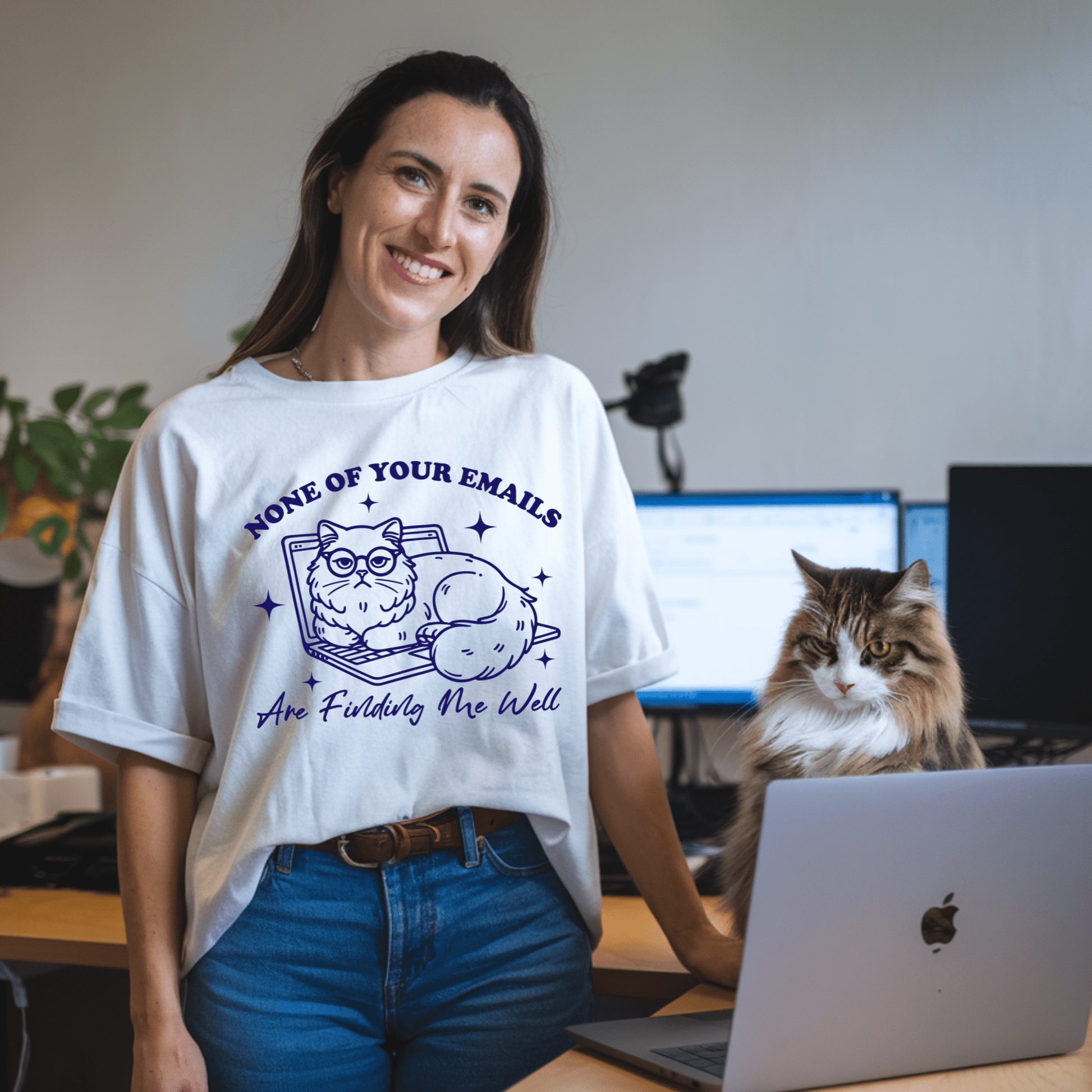 None Of Your Emails Are Finding Me Well (Blue) Unisex T-Shirt - Not Your Mama's Fave