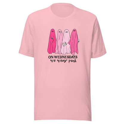 On Wednesdays We Wear Pink Unisex T-Shirt - Not Your Mama's Fave