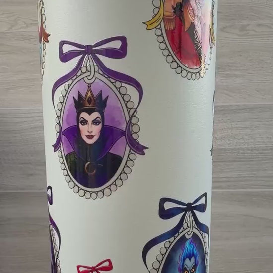 Villains Tumbler 24 oz | Insulated Travel Coffee Cup | Fairytale Inspired Multiple Characters