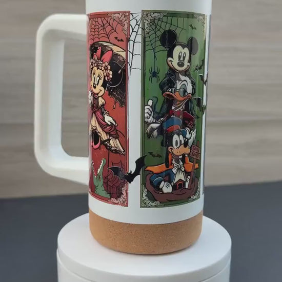Haunted Mansion Tumbler | Stretching Portraits Coffee Mug | 16 oz HydroSteel Cup | Haunted Mansion Gift | Spooky Halloween Tumbler
