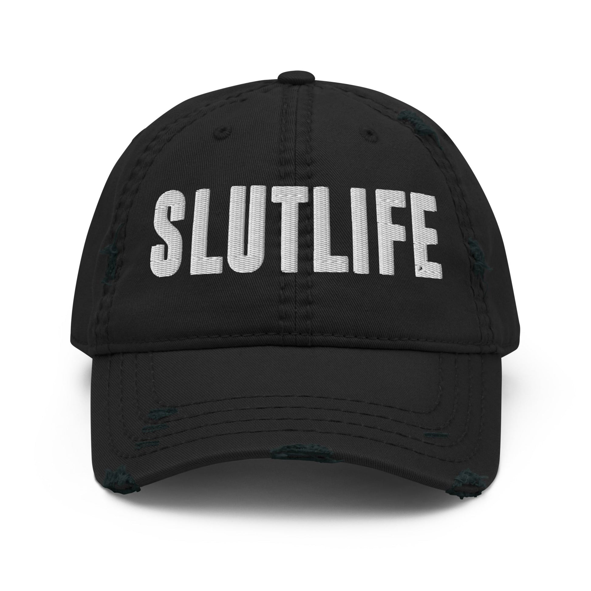 SLUTLIFE Distressed Dad Hat - Not Your Mama's Fave