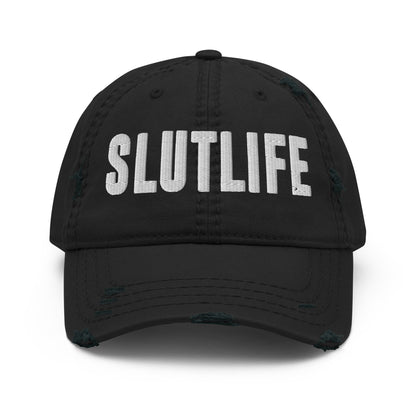 SLUTLIFE Distressed Dad Hat - Not Your Mama's Fave