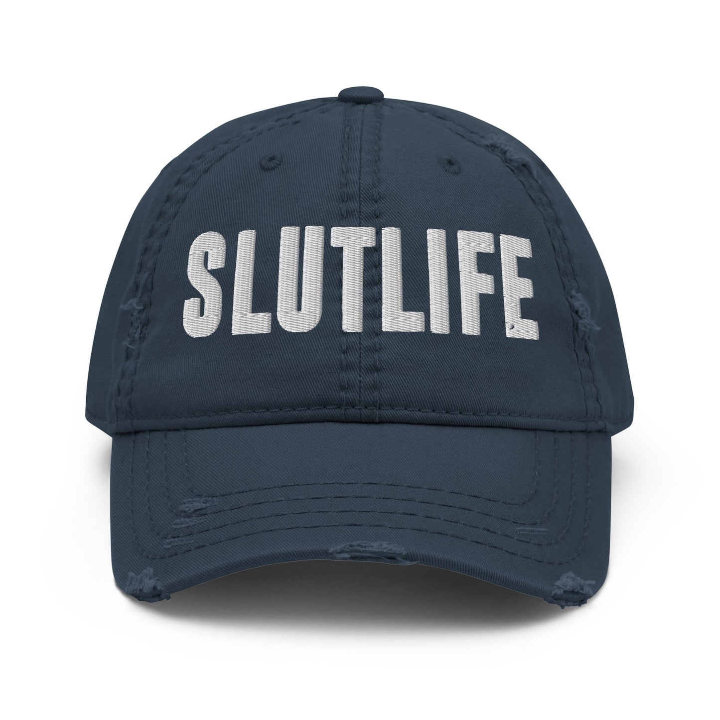 SLUTLIFE Distressed Dad Hat - Not Your Mama's Fave