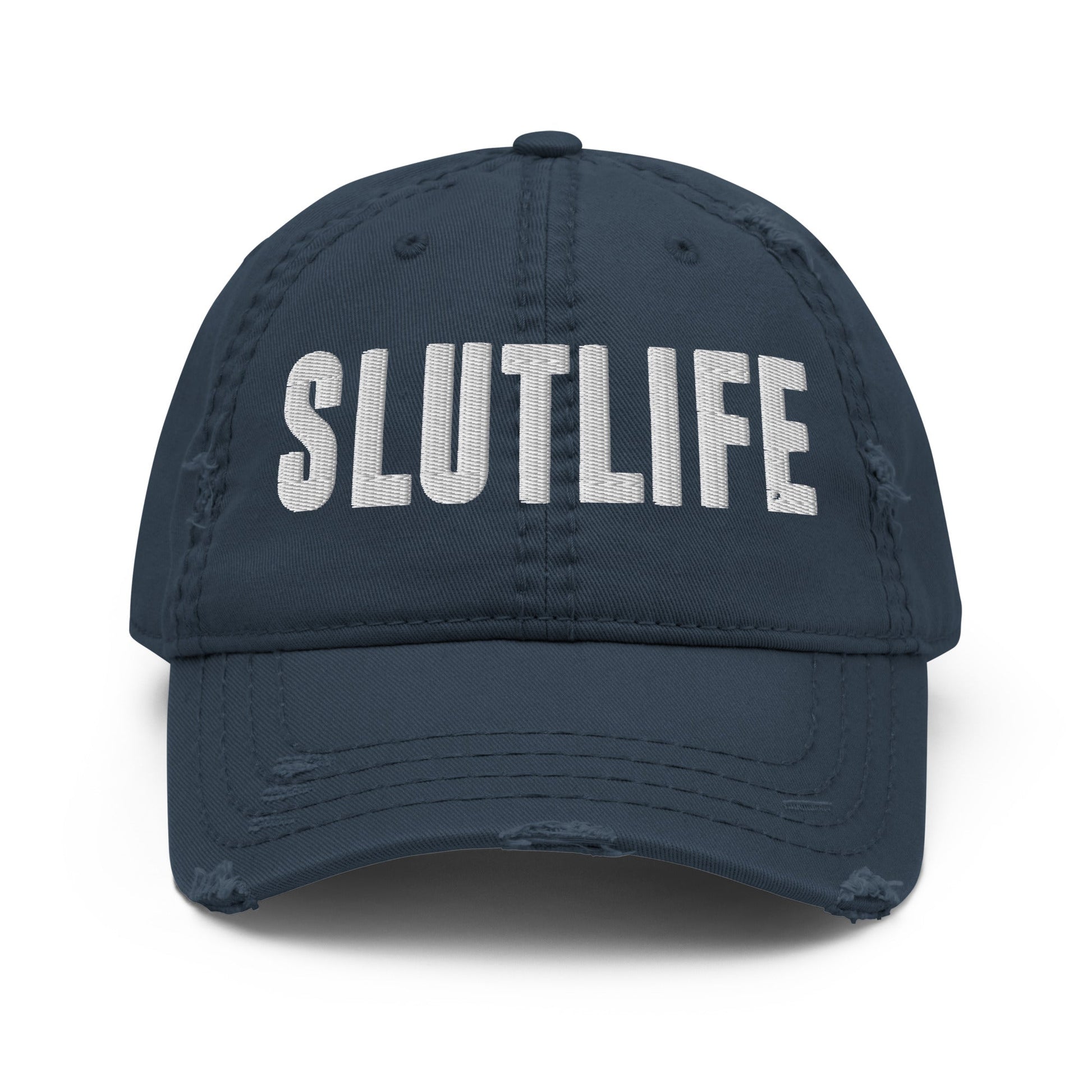 SLUTLIFE Distressed Dad Hat - Not Your Mama's Fave