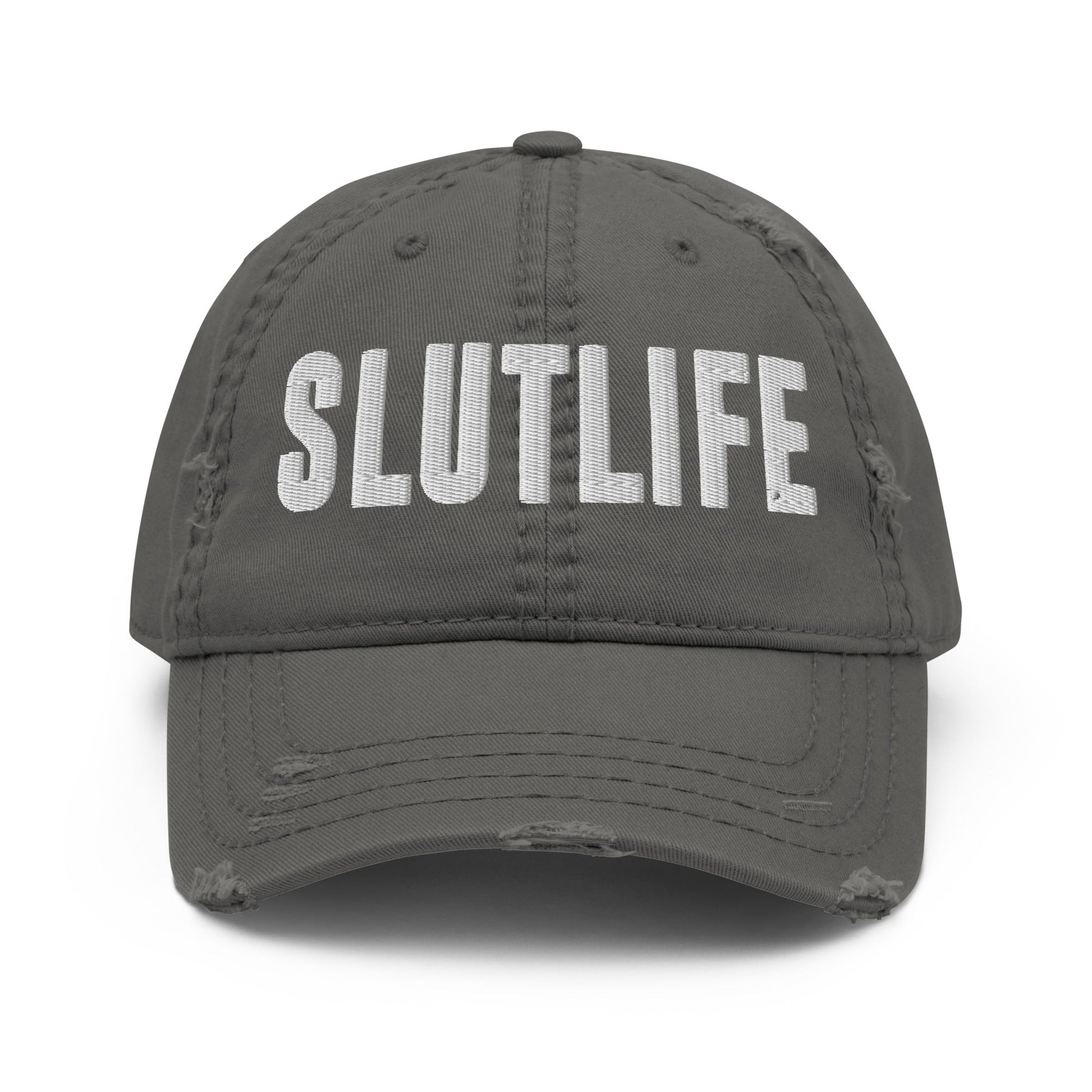 SLUTLIFE Distressed Dad Hat - Not Your Mama's Fave