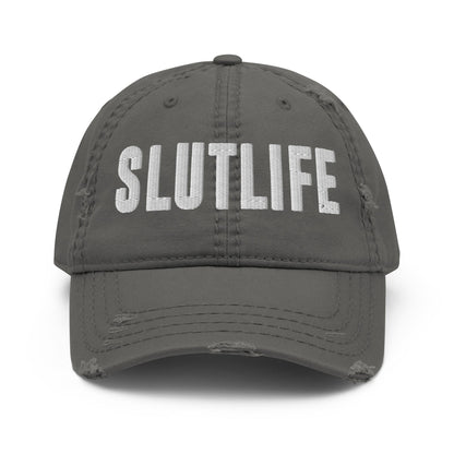 SLUTLIFE Distressed Dad Hat - Not Your Mama's Fave